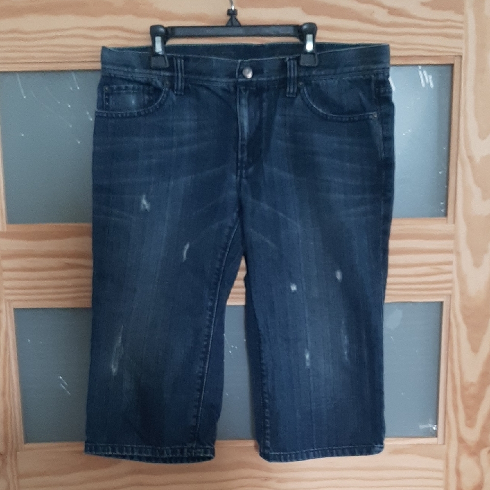 Women's Classic Dark Denim Bermudas